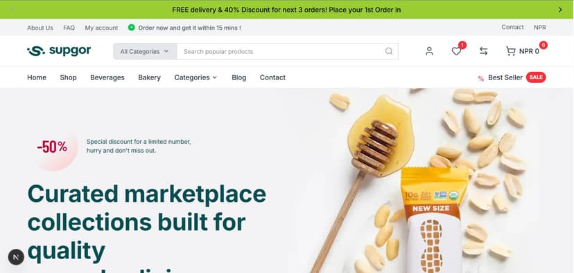 Supgoro – E-commerce Marketplace