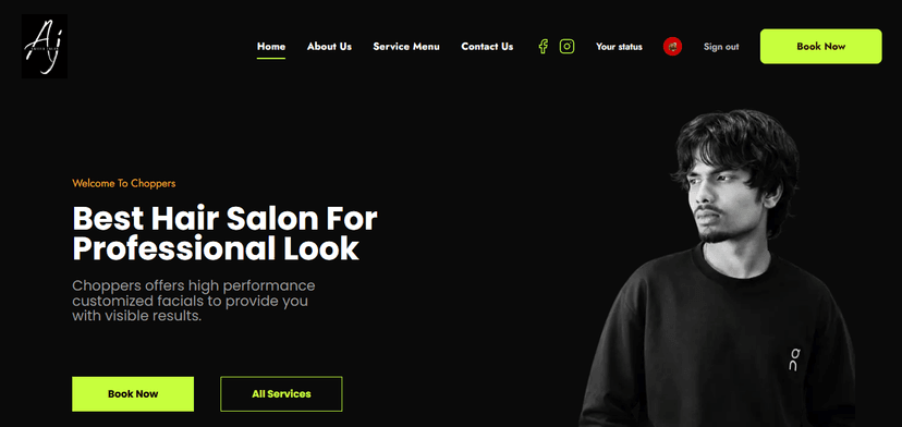 Ajuni Sex Salon – Professional Salon Website